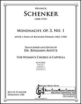 Mondnacht SATB choral sheet music cover